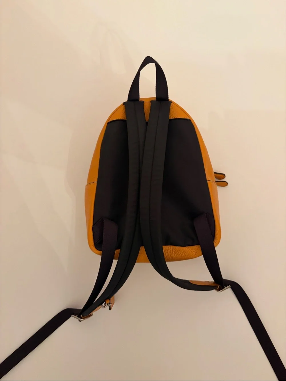 Coach Mini Backpack in Amber-Tone Pebbled Leather